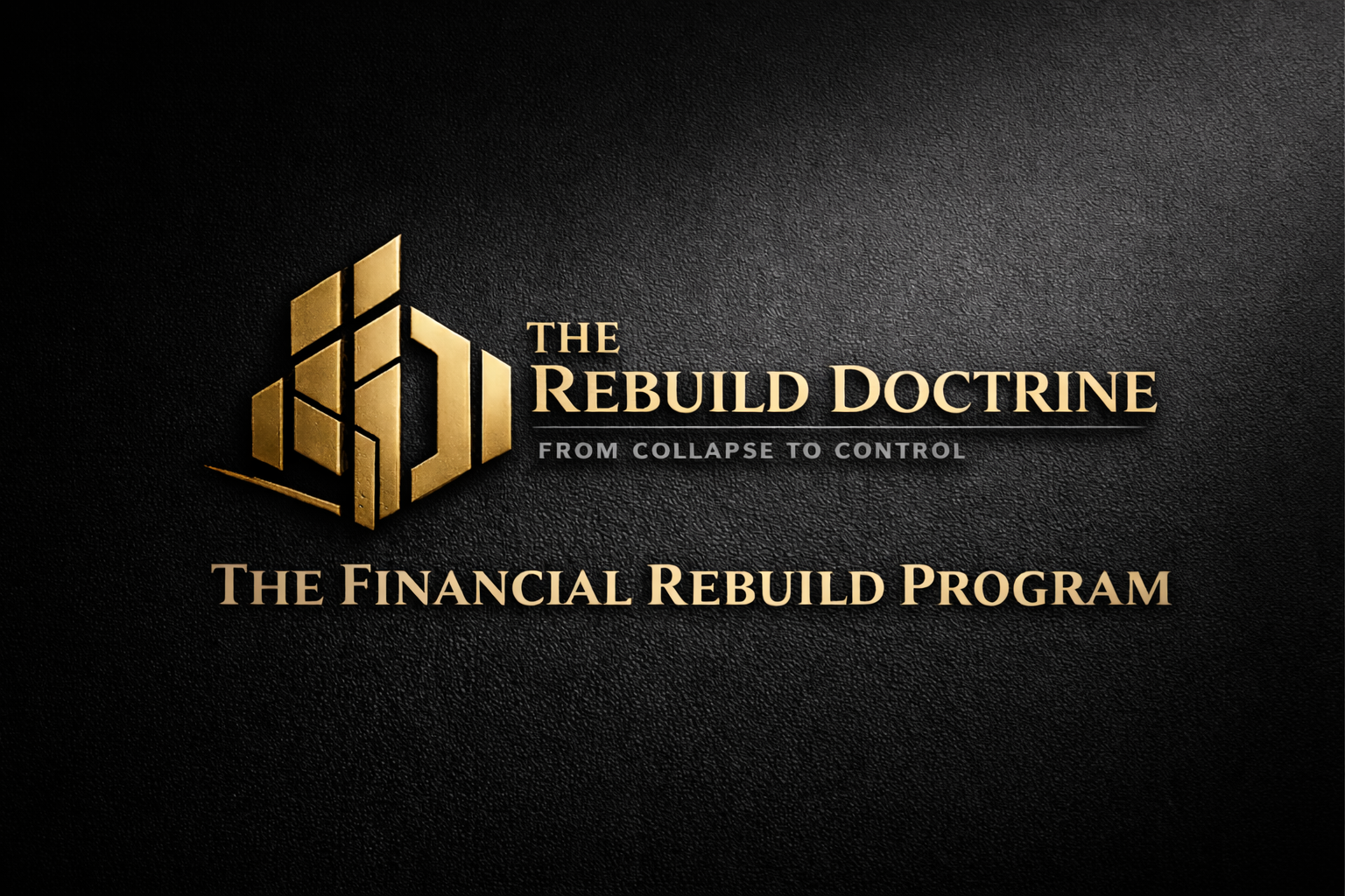 Financial Rebuild: How To Take Control Of Your Money