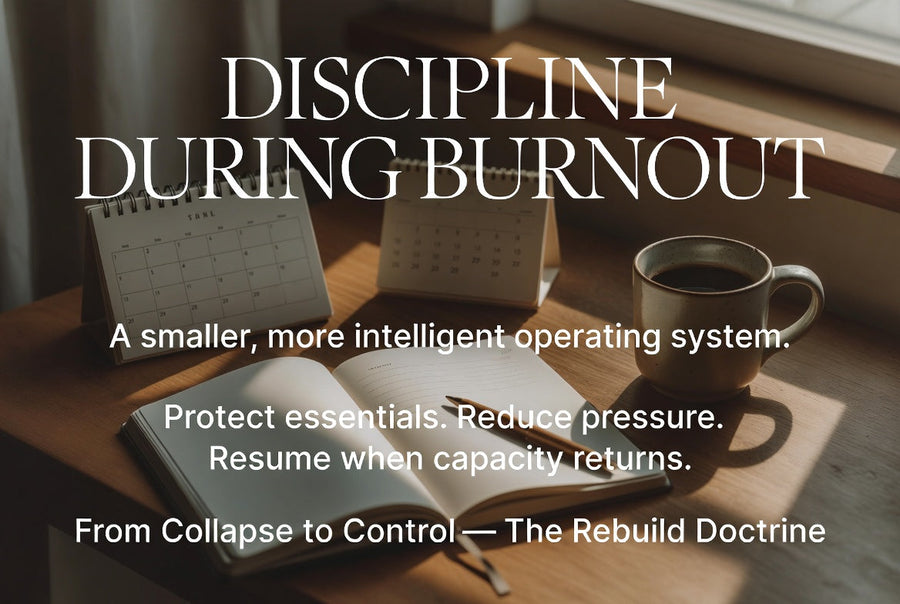 How Do You Stay Consistent After the First Burst of Progress? — The Rebuild Doctrine