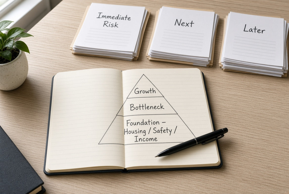 What Should You Fix First When Your Money, Career, Habits, and Personal Life All Need Work?