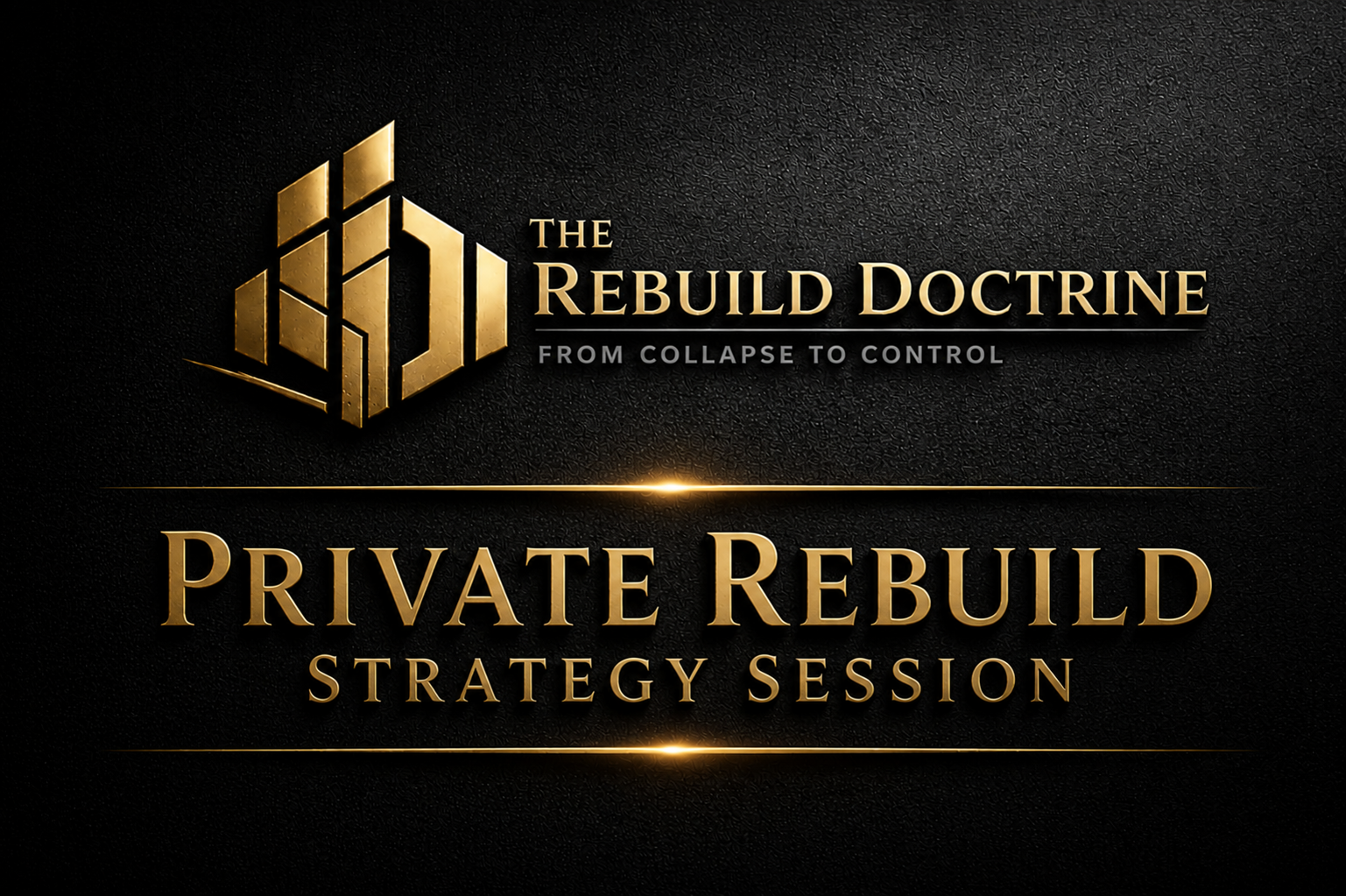 Private Rebuild Strategy Session (60 Minutes)
