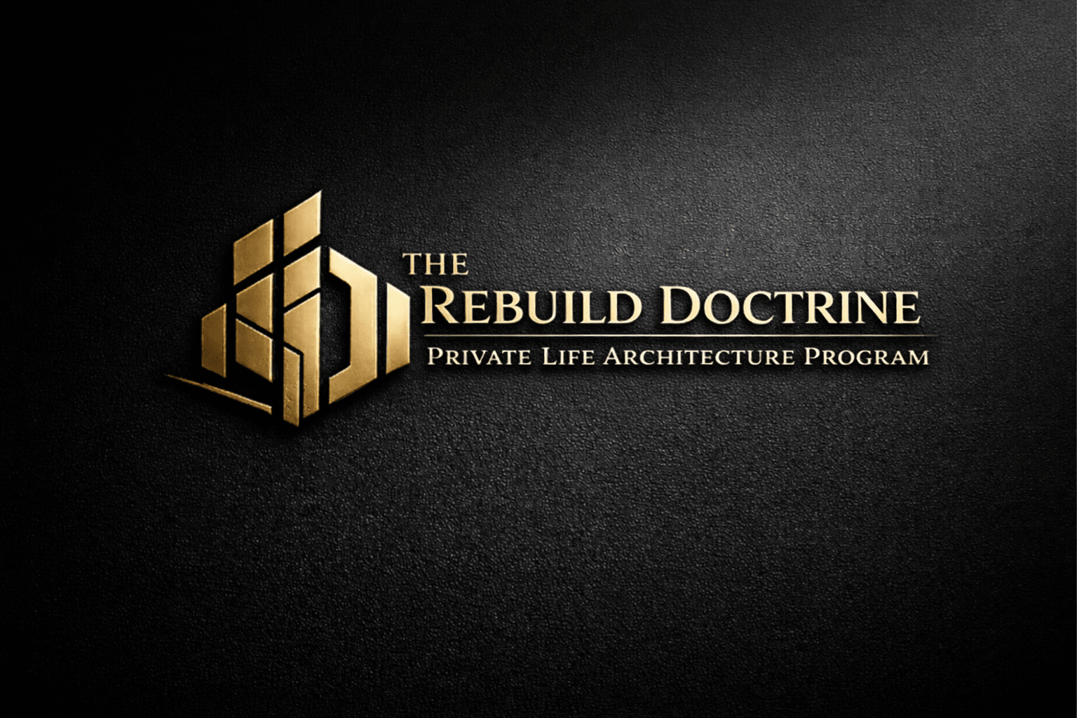 The Private Life Architecture Program - The Rebuild Doctrine